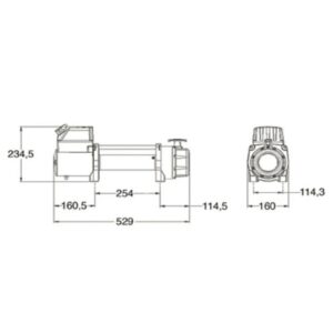 Alternative view of El-spil Kartt 9500 m/wire 4309kg 12V