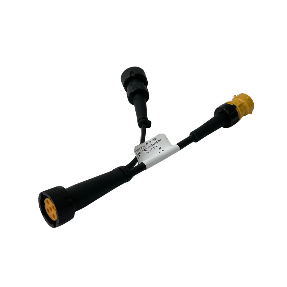 Adapter 2x5pol bajonetstik med udgang - Aspöck - Billede 2