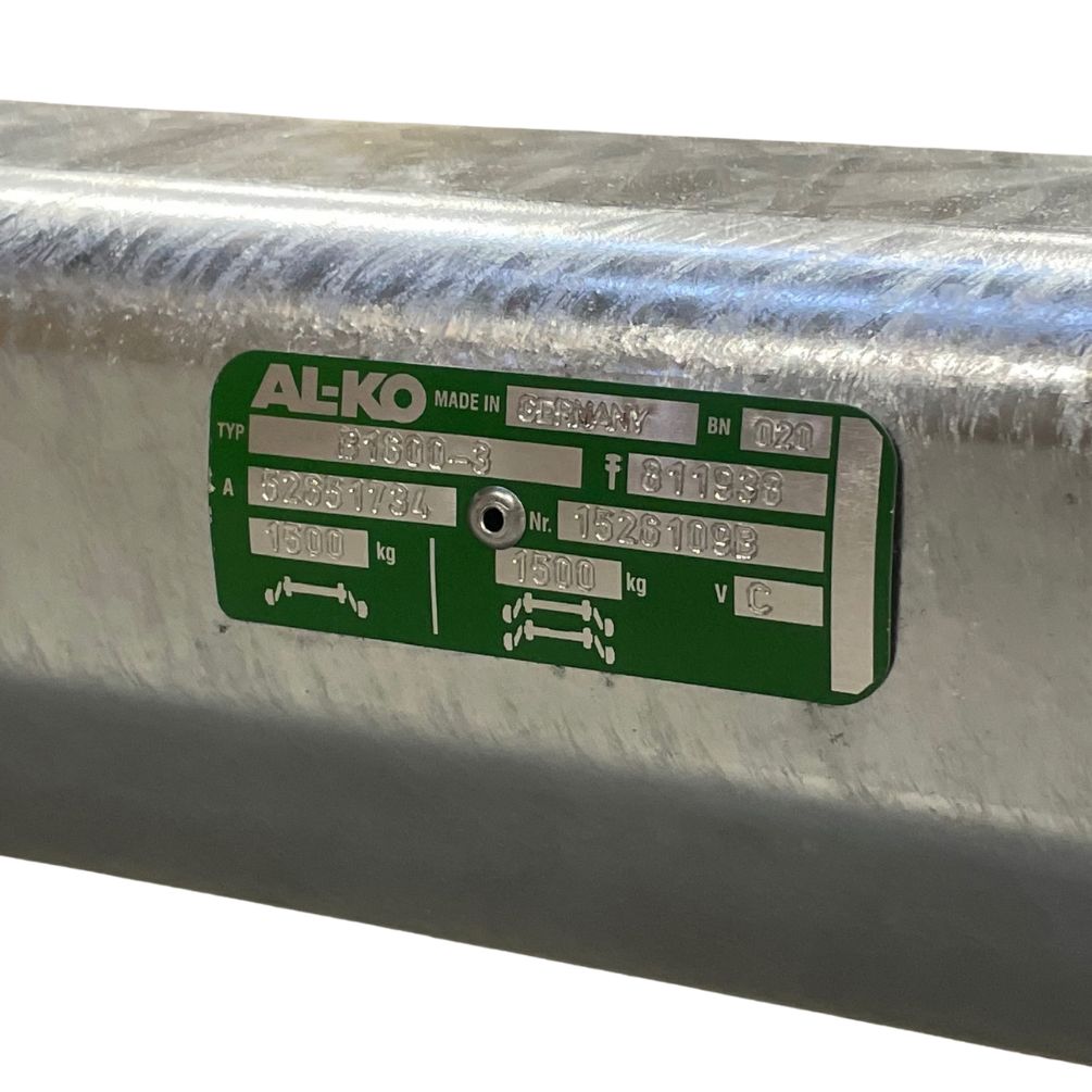 Aksel AL-KO 1500KG 5X112 – A1550_C2000mm - 41291 - typeskilt